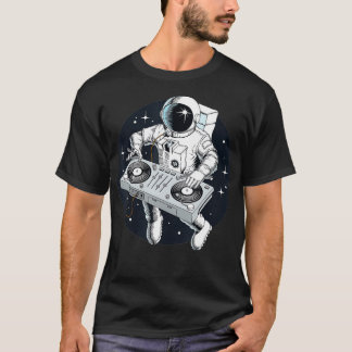 Camiseta Astronauta DJ com Tornável