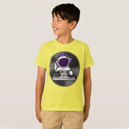 Camiseta Astronauta DJ Cute Space Music design