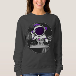 Camiseta Astronauta DJ Cute Space Music design