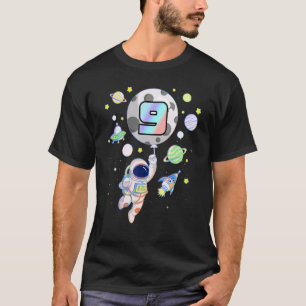 Camiseta Astronauta do Astronauta dos Meninos de 9 Anos Esp