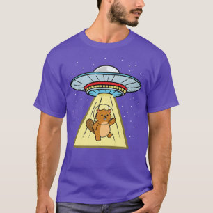 Camiseta Astronauta do castor raptado Ufo