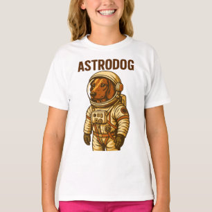 Camiseta Astronauta do Dachshund Wiener Dog Astrodog