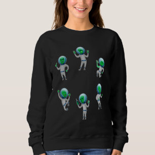 Camiseta Astronauta do Dia das Bruxas Desafio dos Aliens Da
