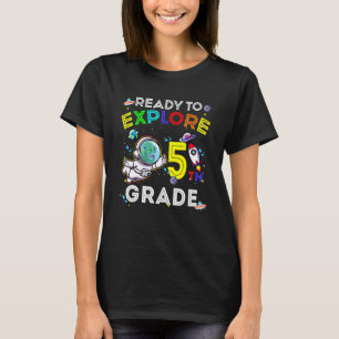 Camiseta Astronauta Do Dino Espacial Pronta Para Explorar O