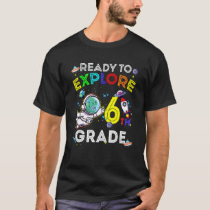 Camiseta Astronauta Do Dino Espacial Pronta Para Explorar O