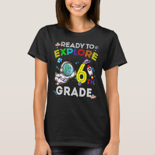 Camiseta Astronauta Do Dino Espacial Pronta Para Explorar O