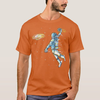 Camiseta Astronauta do Espaço de Basquete Slam Dunk Science