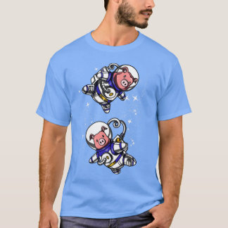 Camiseta Astronauta do Espaço do Suíno