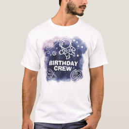 Camiseta Astronauta do Espaço Exterior Pai de Tripulação de