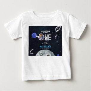 Camiseta Astronauta do Espaço Sideral 1º Aniversário