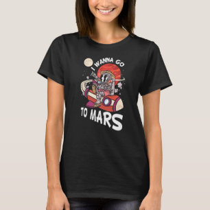 Camiseta Astronauta do Explorador de Galáxias Espaciais Eu
