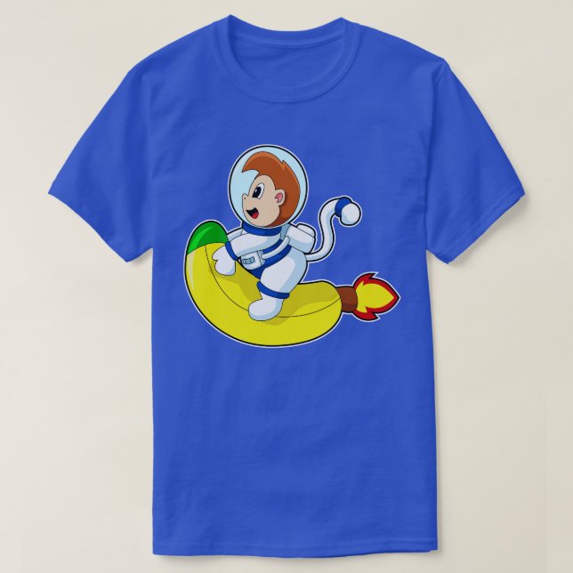 Camiseta Astronauta do Macaco Banana (Frente do Design)