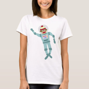 Camiseta Astronauta do macaco da peúga