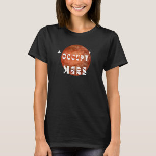 Camiseta Astronauta do Occupy Mars Astronauta Espacial Exte