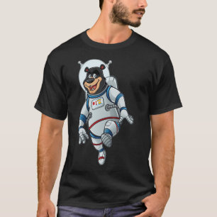 Camiseta Astronauta do Urso de Cartoons.