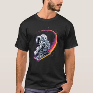 Camiseta Astronauta e skate