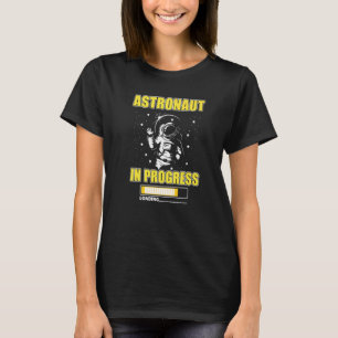 Camiseta Astronauta Em Andamento Carregando Futura Lua Espa