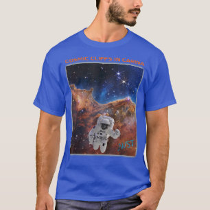 Camiseta Astronauta em Clipes Cósmicos Telescópio Espacial 