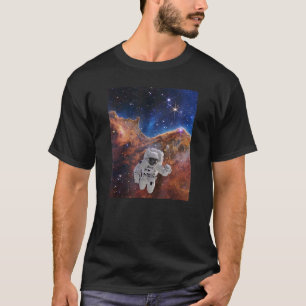 Camiseta Astronauta em Clipes Cósmicos Telescópio Espacial