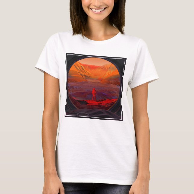 Camiseta Astronauta Em Marte (Frente)