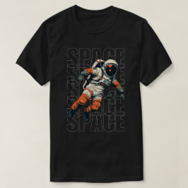 Camiseta Astronauta em um Traje Espacial