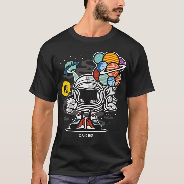 Camiseta Astronauta Engraçado (Frente)