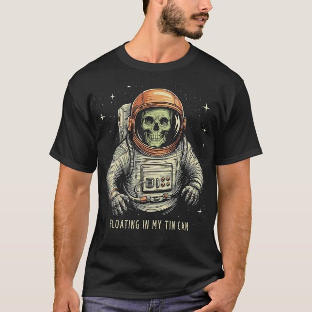 Camiseta Astronauta Engraçado no Espaço Desperdiçado (Frente)