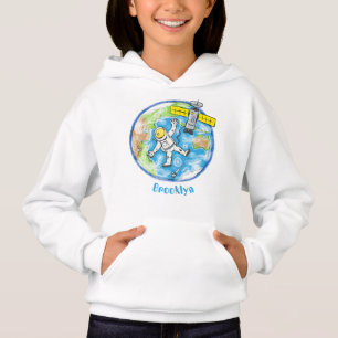Camiseta Astronauta engraçado no espaço e na banda desenhad