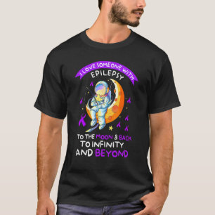 Camiseta Astronauta Epilepsia Sensibilização Ama Alguém Com