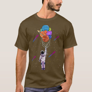 Camiseta Astronauta Espaçador Mão Marte Planeta Presente