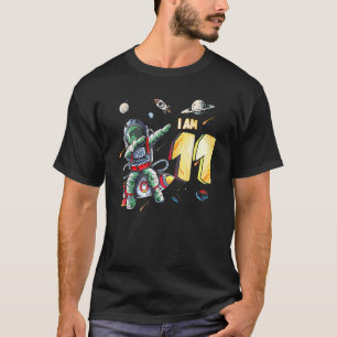 Camiseta Astronauta Espacial 11 Bir, Garoto de 11 Anos