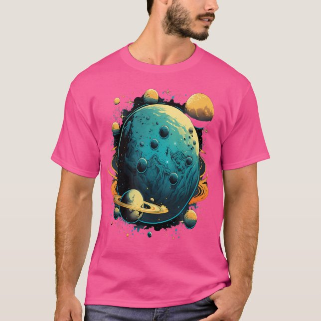 Camiseta Astronauta Espacial Astronauta Fogueira Alienígena (Frente)
