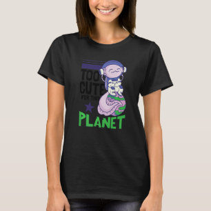 Camiseta Astronauta Espacial Axolotl