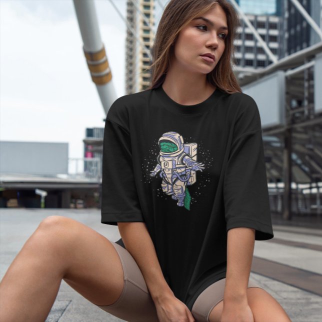 Camiseta Astronauta Espacial do Alligador (Criador carregado)