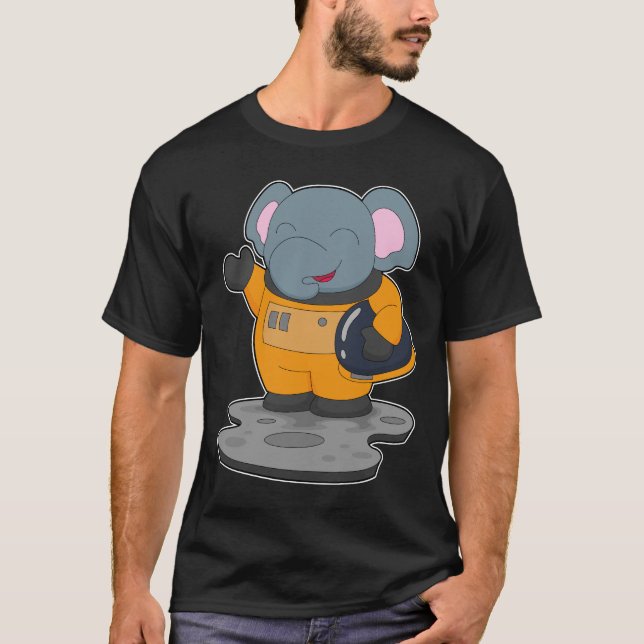 Camiseta Astronauta Espacial Elefante (Frente)