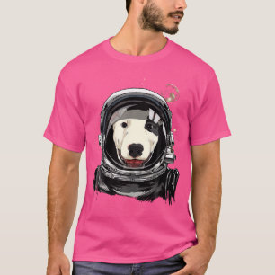 Camiseta Astronauta Espacial Exterior Bull Terrier Bully Do
