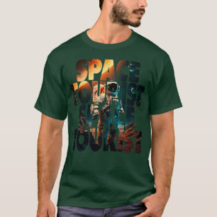 Camiseta Astronauta Espacial Exterior do Terreno