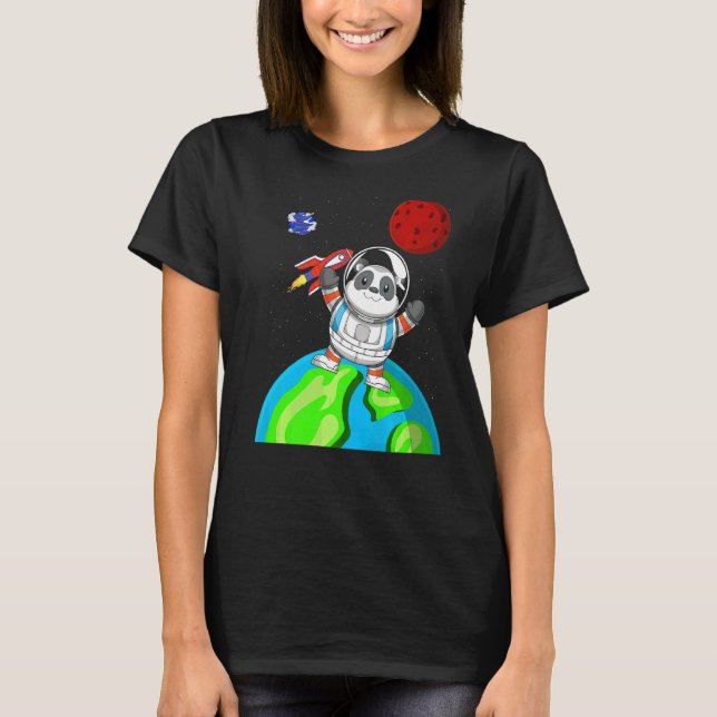 Camiseta Astronauta Espacial Exterior do Zoo Chinês (Frente)
