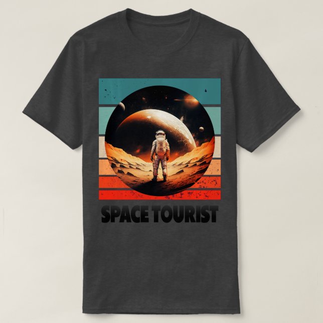 Camiseta Astronauta Espacial Exterior Lon (Frente do Design)