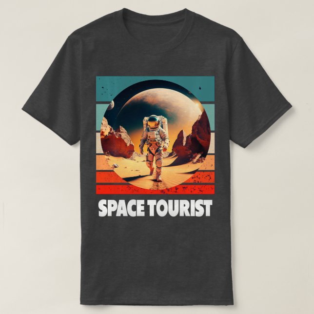 Camiseta Astronauta Espacial Exterior Lon (Frente do Design)