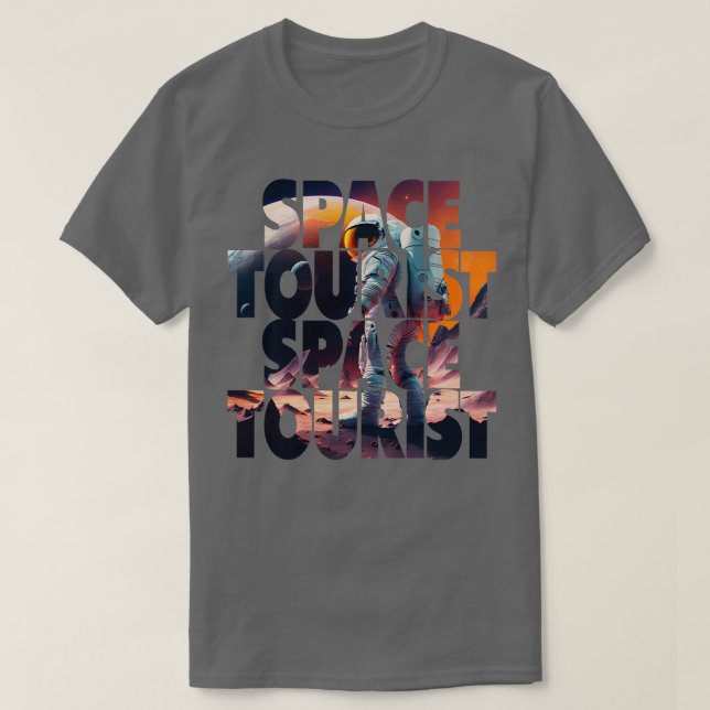 Camiseta Astronauta Espacial Exterior Lon (Frente do Design)