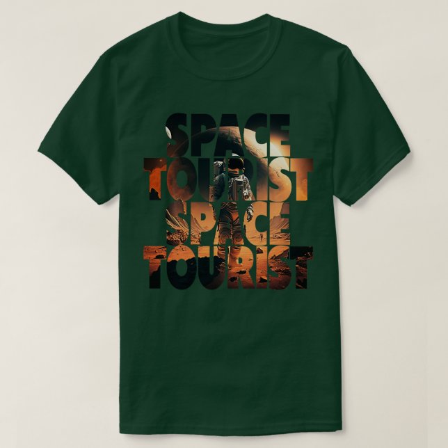 Camiseta Astronauta Espacial Exterior Lon (Frente do Design)