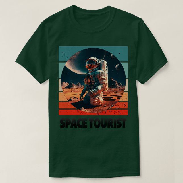 Camiseta Astronauta Espacial Exterior Lon (Frente do Design)