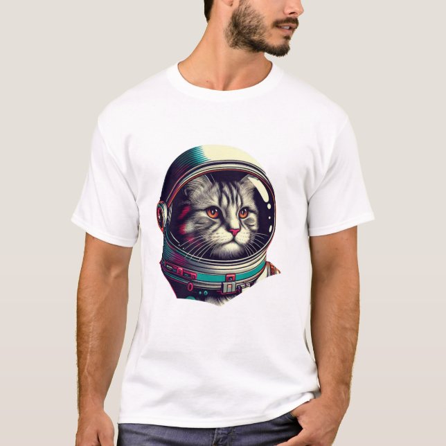 Camiseta Astronauta Espacial Galáxia Exterior (Frente)