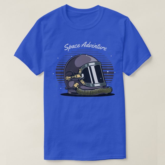 Camiseta Astronauta Espacial Galáxia Homens Com (Frente do Design)