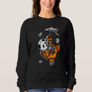Camiseta Astronauta Espacial Panda Bear Crianças Meninas Me