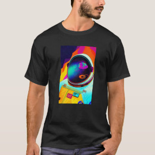 Camiseta Astronauta Espacial Retro - Tripp Psicedélica Vint