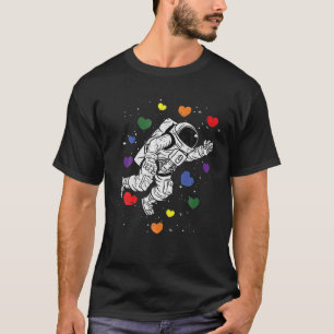 Camiseta Astronauta Espaço Arco-Íris Orgulho gay Oral Org