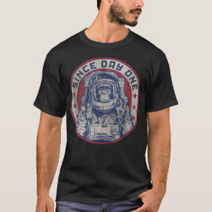 Camiseta Astronauta Espaço Macaco Engraçado Humor Meme Chim