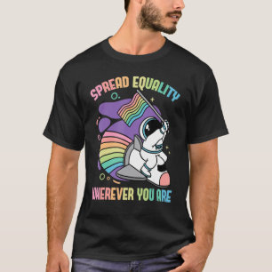 Camiseta Astronauta Espalha Igualdade Onde Quer Que Esteja